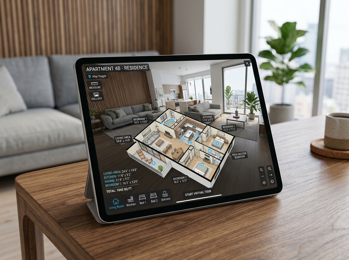 3D virtuális séta tablet bemutató